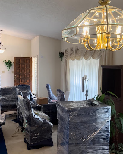 Furniture protected before the drive by Marathon Movers LLC, Phoenix