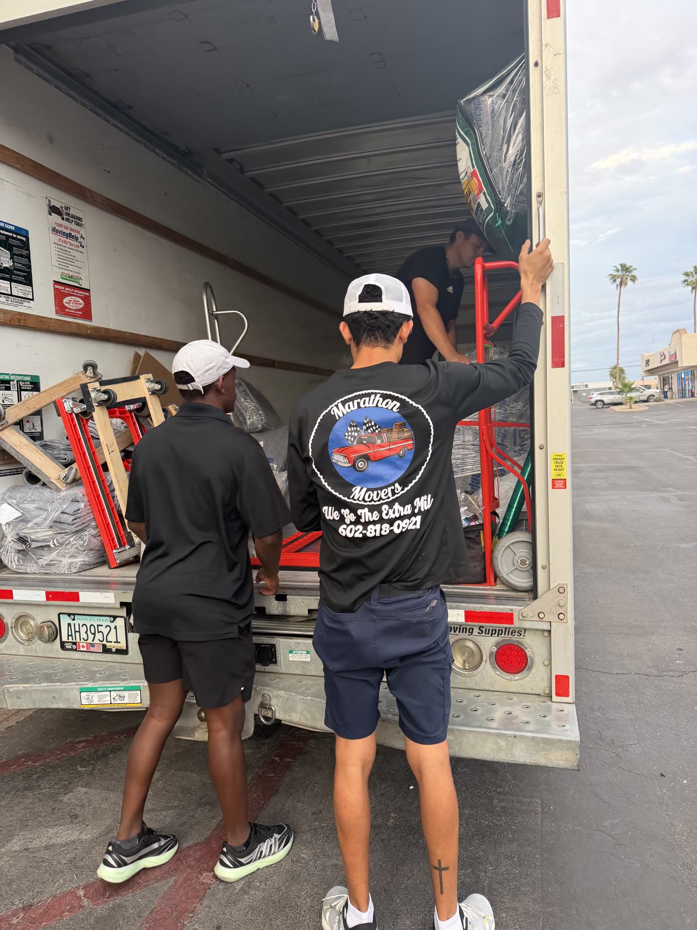 Loading the truck in Phoenix by Marathon Movers, Phoenix AZ