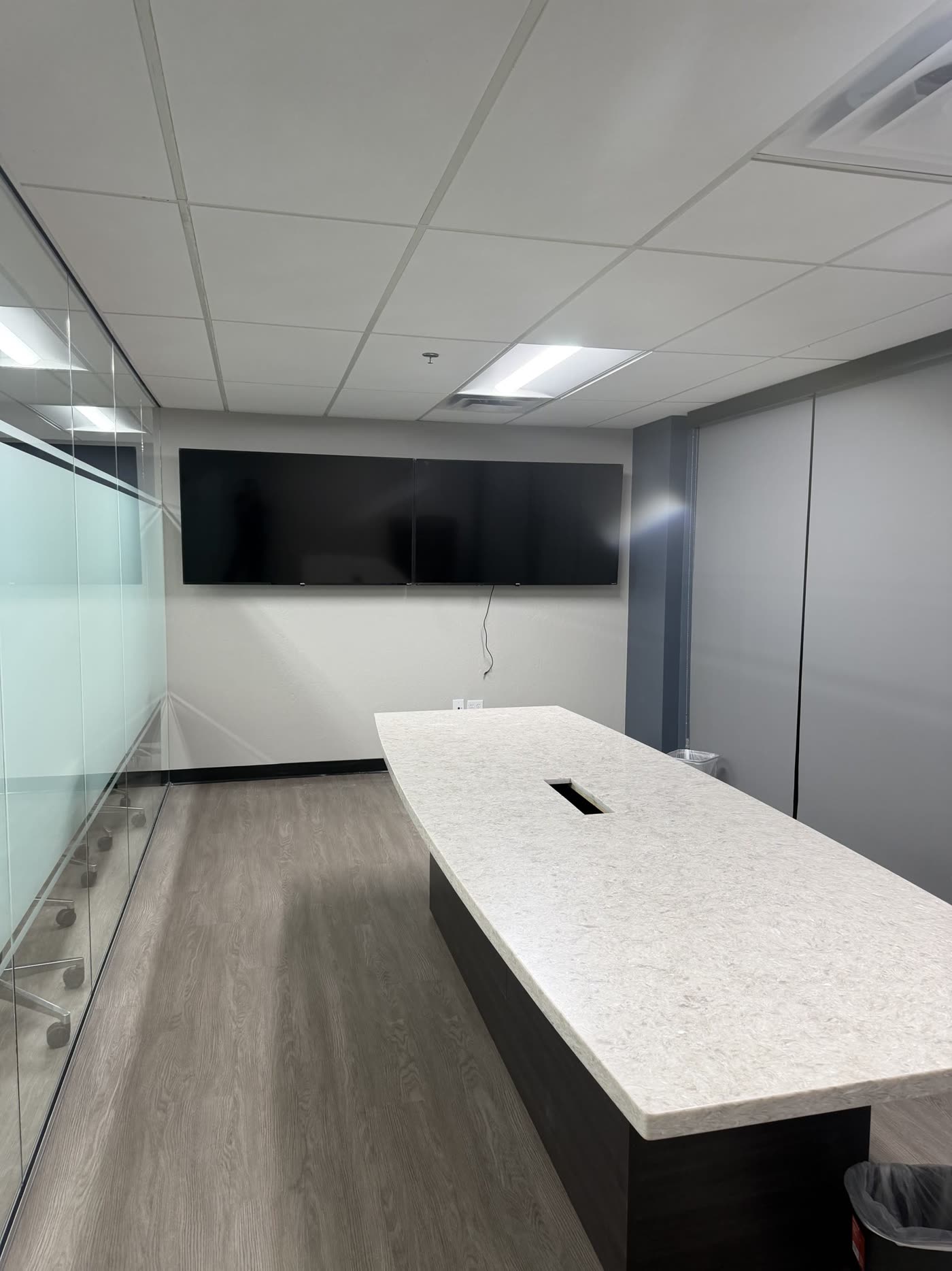 Screens mounted, office ready to open by Marathon Movers, Phoenix AZ